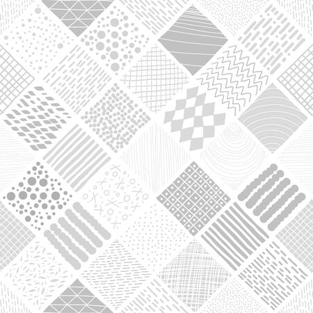 Geometric illustrations background. Seamless pattern. Vector.のイラスト素材