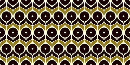 Retro flowers background. Seamless pattern. Vector.のイラスト素材