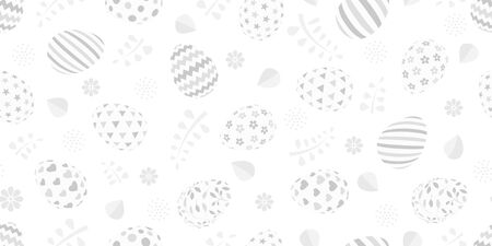 Easter background eggs. Seamless pattern. Vector.のイラスト素材