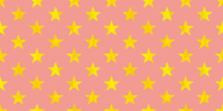 Watercolor textured. Star background. Seamless pattern. Vector.のイラスト素材