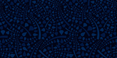 Organic motif, botanical motif background. Seamless pattern.Vector.のイラスト素材