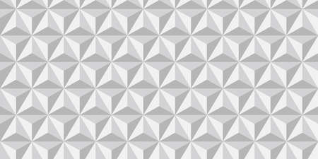 3D Triangle shapes background. Seamless pattern.Vector.のイラスト素材