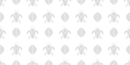 Mantis illustration background. Seamless pattern. Vector.のイラスト素材