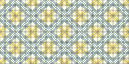 Pixelated geometric background. Seamless pattern. Vector.