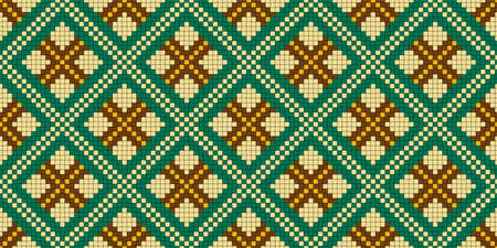Pixelated geometric background. Seamless pattern. Vector.