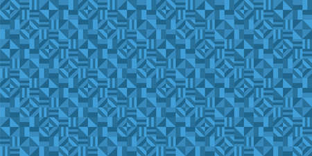 Geometric shapes background. Seamless pattern. Vector.