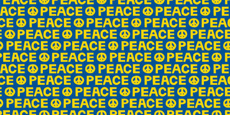 Letters of peace made from paper work.Vector illustration.のイラスト素材