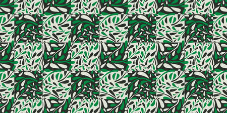 Organic motif, botanical motif background. Seamless pattern.Vector.
