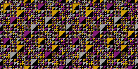 Geometric illustration background. Seamless pattern. Vector.