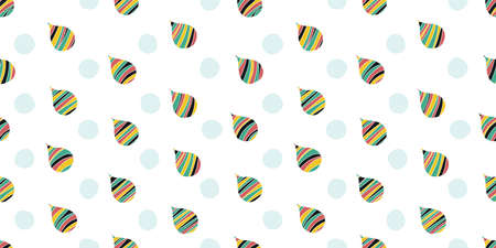 Colorful raindrops background. Seamless pattern. Vector.のイラスト素材