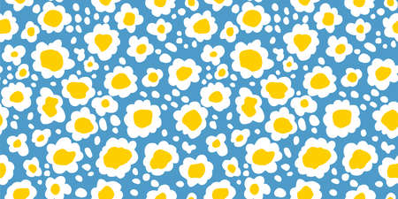 Floral and flower background. Seamless pattern.Vector.