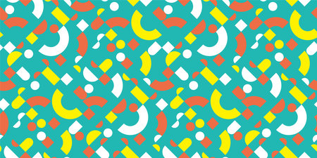 Geometric illustration background. Seamless pattern. Vector.