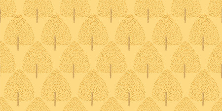 Tree illustration background. Seamless pattern.Vector.のイラスト素材