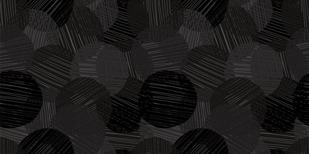 Modern striped circular pattern. Vector.のイラスト素材