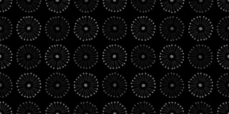 Botanical Scandinavian illustration background. Seamless pattern.Vector.