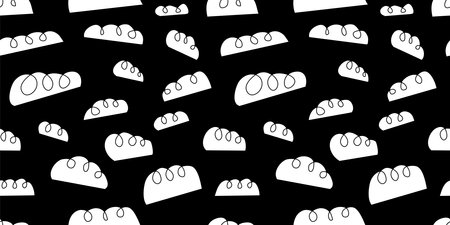 Abstract shapes illustration background. Seamless pattern.Vector.のイラスト素材