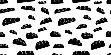 Abstract shapes illustration background. Seamless pattern.Vector.のイラスト素材