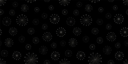 Botanical Scandinavian illustration background. Seamless pattern.Vector.のイラスト素材