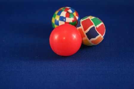 Three little rubber balls