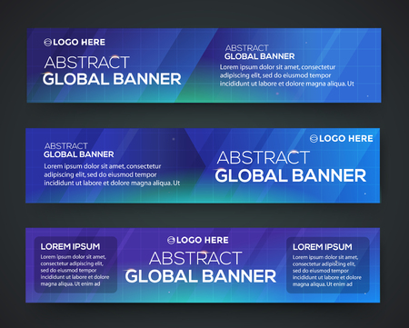 Abstract banner design. Vector. Disco nighclub disco DJ. Global businessのイラスト素材