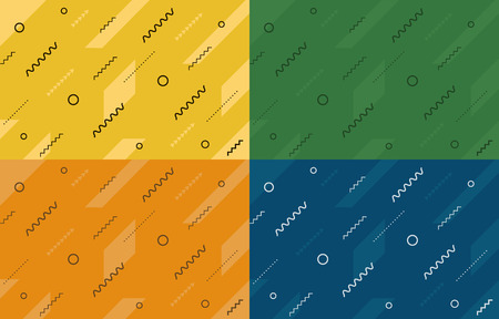 Vector set of abstract backgrounds.のイラスト素材