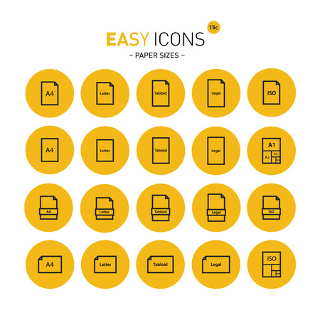 Easy icons 15c Papersのイラスト素材