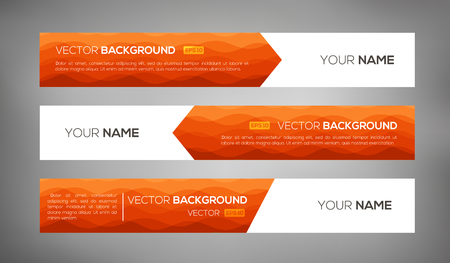 Simple geometric banners vector illustration.のイラスト素材