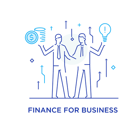 Businessmen shake hands with each other. Virtual communication smartphone. Cooperation interaction. Vector illustration Eps 10 file. Success, Cooperation. line icon illustrationのイラスト素材