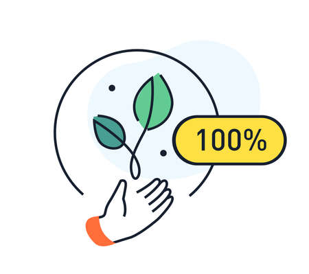pure natural products illustration. Healthy food, health, diet, fitness medicine.Flat illustration Icons infographics. Landing page site print poster.のイラスト素材