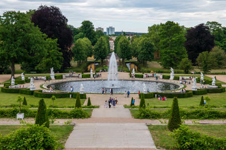 Potsdam / Germany, Jul 4 2020 : Gardens of Sanssouci Palace. The summer palace of the Frederick the Great of Prussiaのeditorial素材