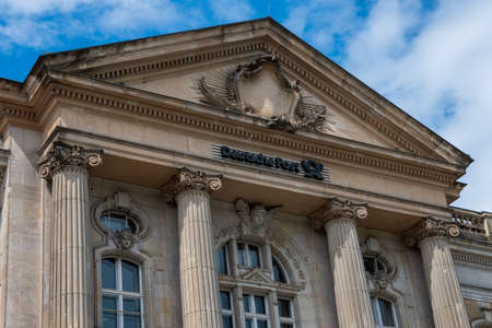 Potsdam / Germany, Jul 4 2020: Facade of Deutsche Post Buildingのeditorial素材