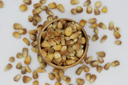 Turkish snacks roast and fried corn seeds.
