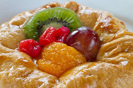 Fruit tart close-upの写真素材