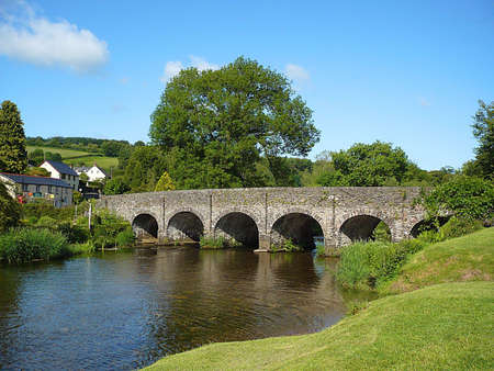 Bridge over River Barle, South West England
