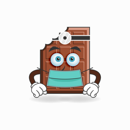 The Chocolate mascot character becomes a doctor. vector illustrationのイラスト素材