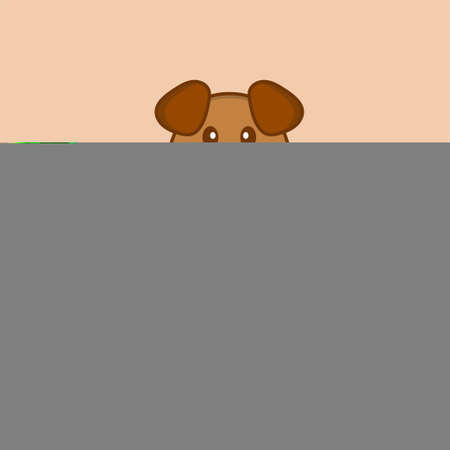 Cute dog cartoon character vector illustration.のイラスト素材