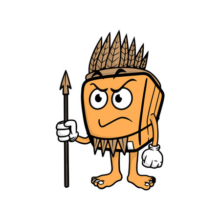 box cartoon character. vector illustrationのイラスト素材