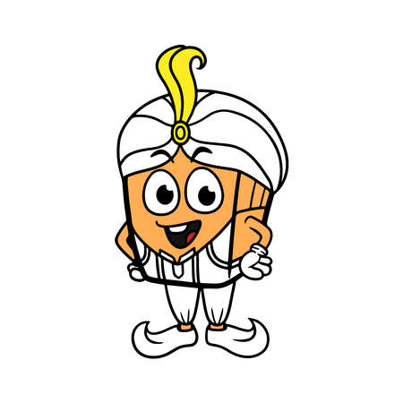 box cartoon character. vector illustrationのイラスト素材