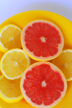 lemons and grapefruitsの写真素材