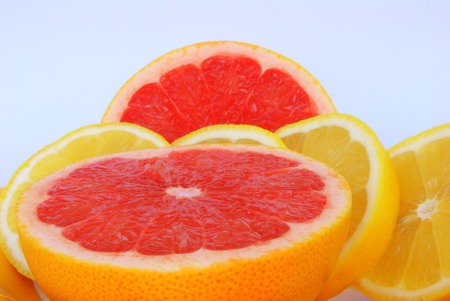 lemons and grapefruitsの写真素材