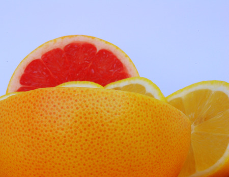 lemons and grapefruitsの写真素材