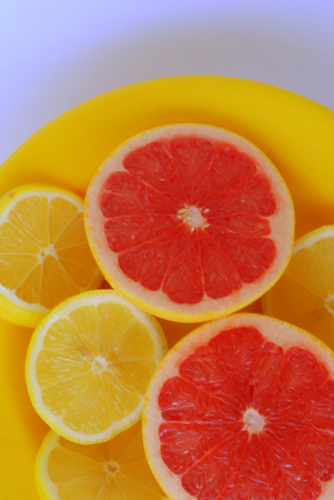 lemons and grapefruitsの写真素材