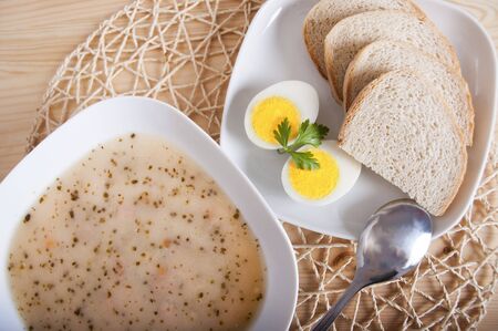 traditional polish soupの写真素材