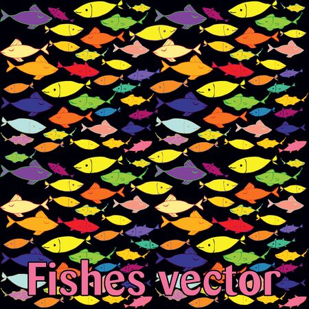 fishes patternのイラスト素材