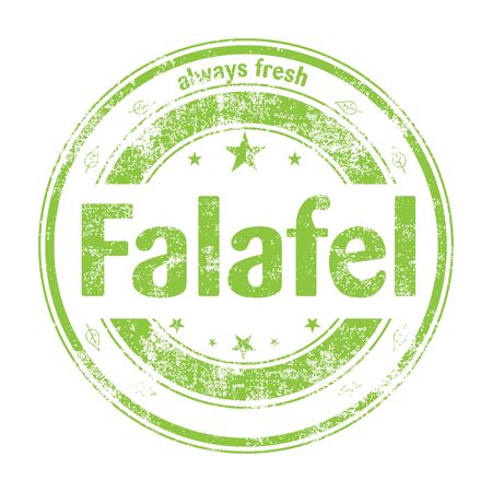 falafel labelのイラスト素材