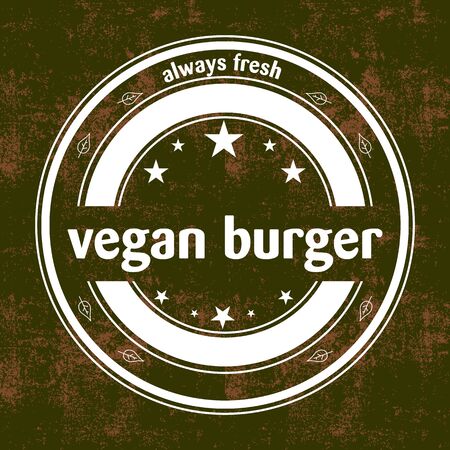 vegan burgerのイラスト素材