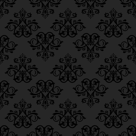 Oriental seamless vector pattern with damask, arabesque and floral elements  Abstract backgroundのイラスト素材