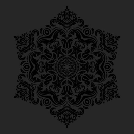 Oriental seamless vector pattern with damask, arabesque and floral elements  Abstract backgroundのイラスト素材