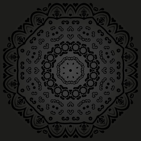 Floral vector oriental pattern with damask, arabesque and floral elements. Seamless abstract wallpaper and backgroundのイラスト素材