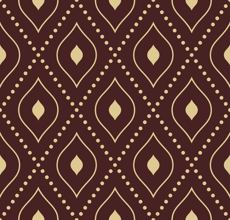 Geometric modern vector seamless pattern. Repeating tiles with dotted elementsのイラスト素材